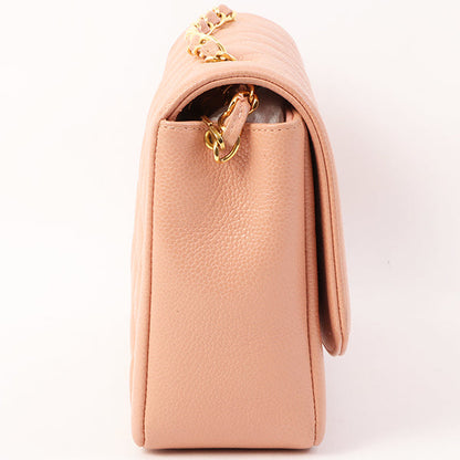 Chanel Around 1995 Made Caviar Skin Diana Flap Chain Bag 25Cm Baby Pink