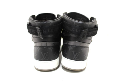 Louis Vuitton Men's Monogram Eclipse Rivoli High Top Sneakers 9.5