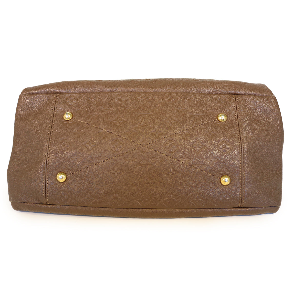 Louis-Vuitton Artsy MM in Brown Leather