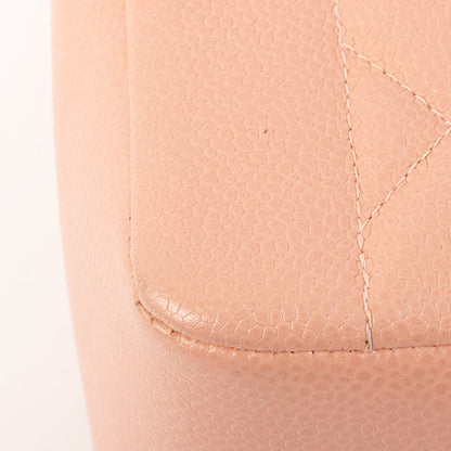 Chanel Around 1995 Made Caviar Skin Diana Flap Chain Bag 25Cm Baby Pink