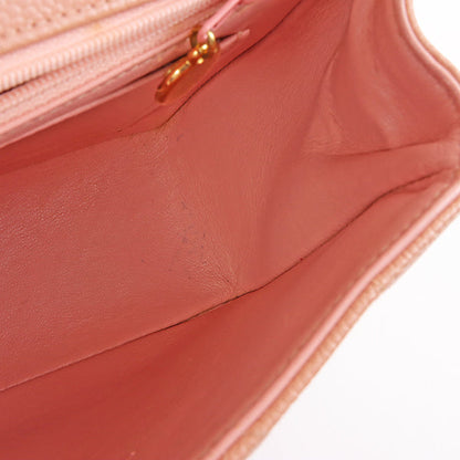 Chanel Around 1995 Made Caviar Skin Diana Flap Chain Bag 25Cm Baby Pink
