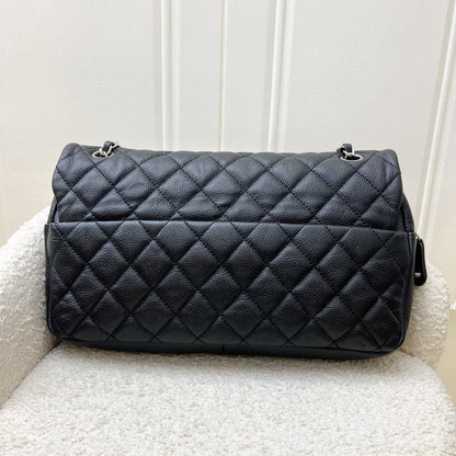 Chanel Easy Caviar Jumbo Flap in Black Caviar and SHW