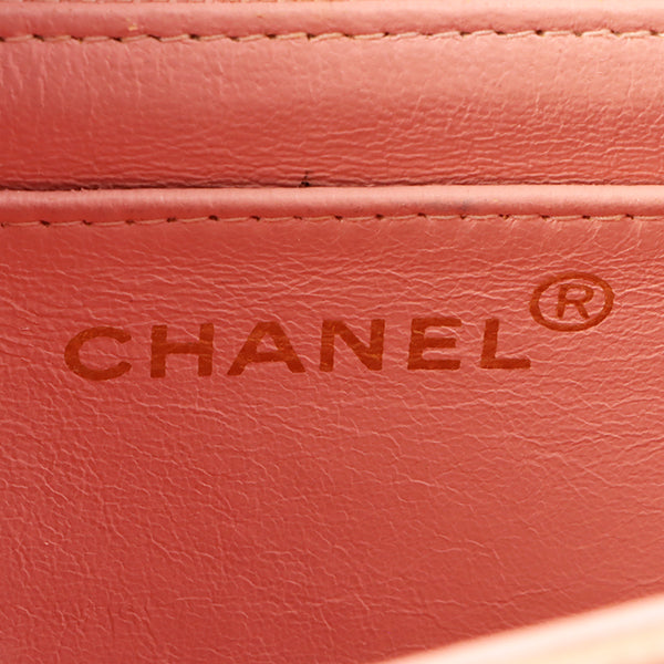 Chanel Around 1995 Made Caviar Skin Diana Flap Chain Bag 25Cm Baby Pink