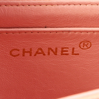 Chanel Around 1995 Made Caviar Skin Diana Flap Chain Bag 25Cm Baby Pink