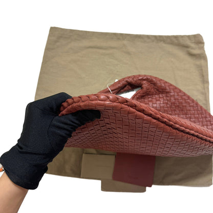 Bottega Veneta Veneta Hobo Large Burgundy 47cm Lambskin Leather