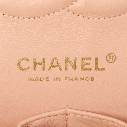 Chanel Around 2006 Made Tweed Classic Flap Chain Bag 25Cm Salmon Pink/Multi
