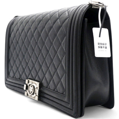 Stitched New Medium Boy Flap Black
