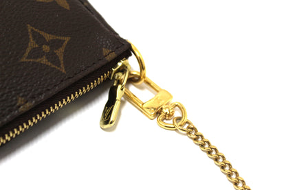 Louis Vuitton Classic Monogram Canvas Mini Pochette Clutch Bag