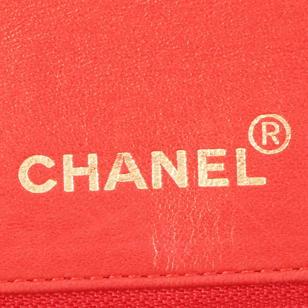 Chanel Around 1992 Made Diana Flap Chain Bag 23Cm Red