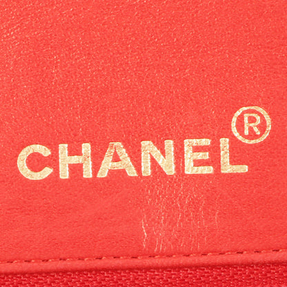 Chanel Around 1992 Made Diana Flap Chain Bag 23Cm Red