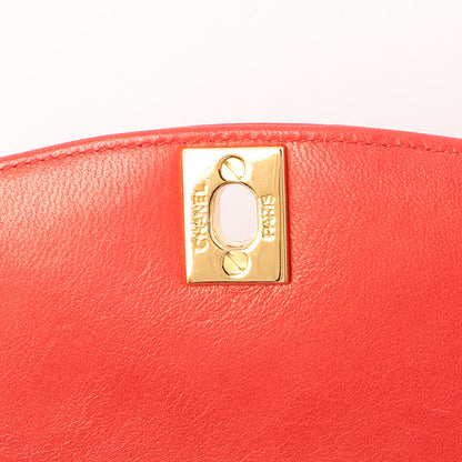 Chanel Around 1992 Made Diana Flap Chain Bag 23Cm Red