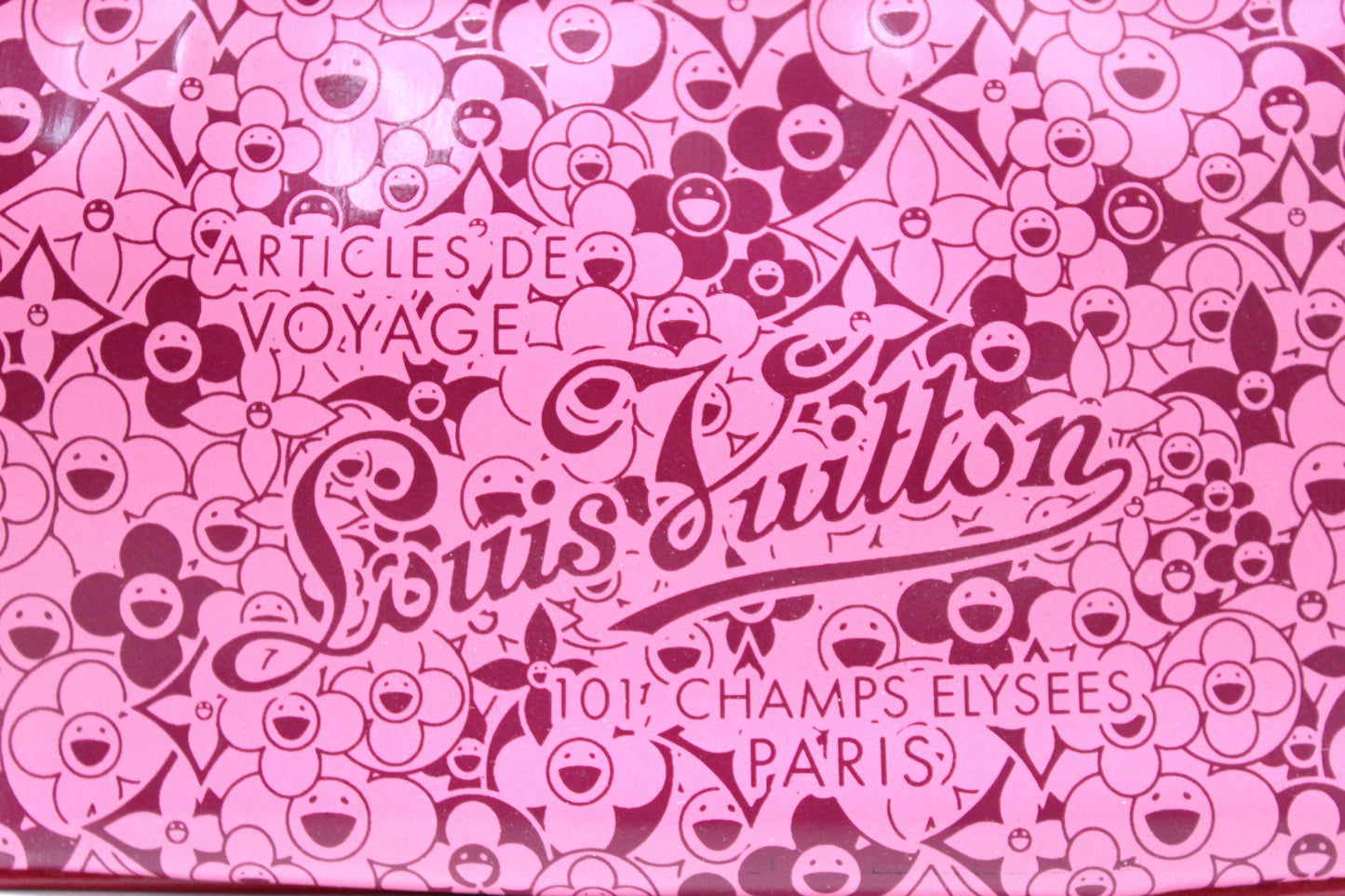Louis Vuitton Limited Edition Pink Leather Cosmic Blossom Pochette Accessories Bag