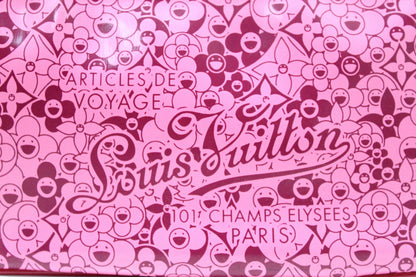 Louis Vuitton Limited Edition Pink Leather Cosmic Blossom Pochette Accessories Bag