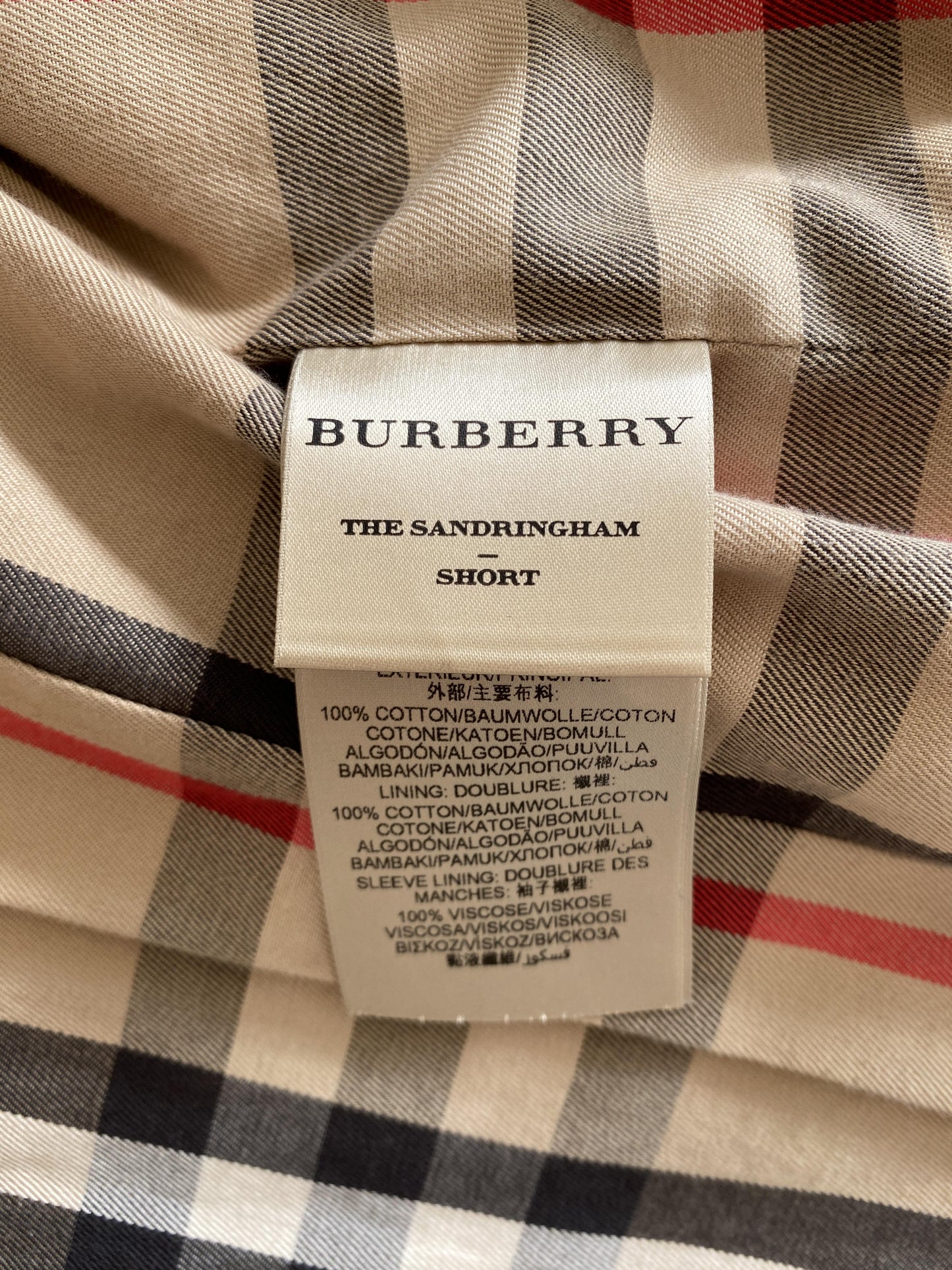 Burberry SANDRINGHAM TRENCHCOAT - UK 8/US 6/GER 36