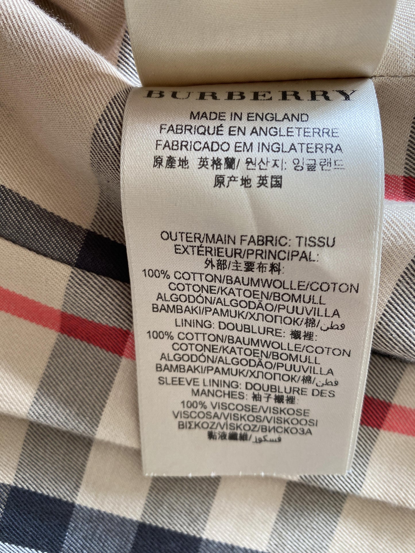 Burberry SANDRINGHAM TRENCHCOAT - UK 8/US 6/GER 36