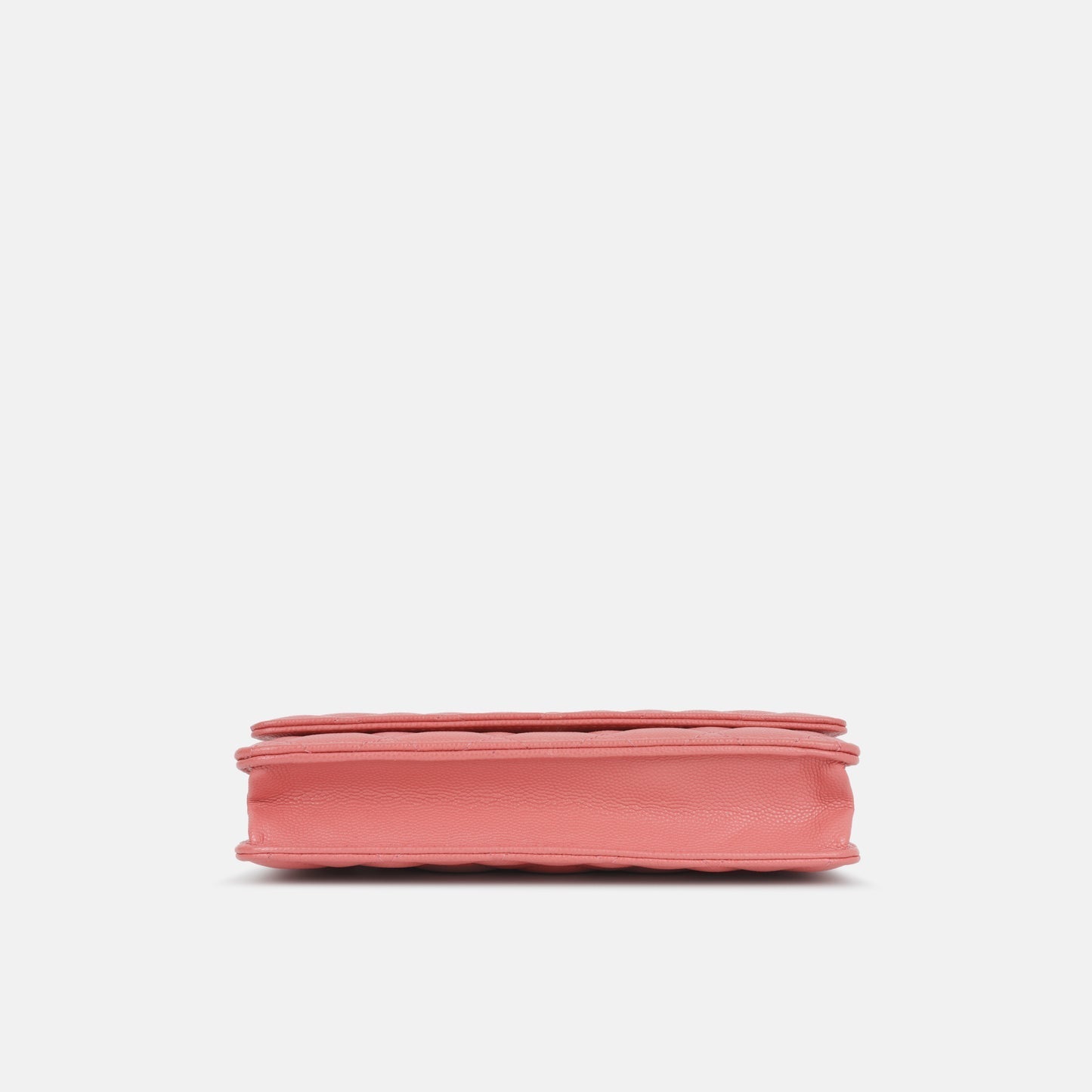 Chanel - Classic Wallet On Chain - Coral Pink Caviar Leather - CGHW -