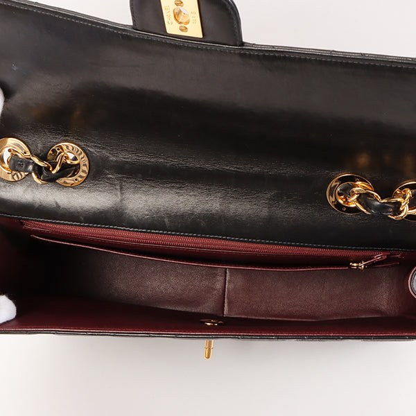 CHANEL Around 2000 Made Classic Flap Chain Bag Jumbo Black