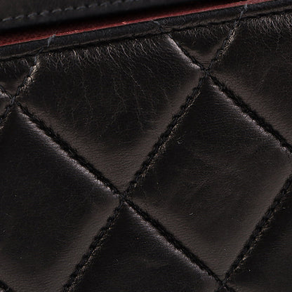 CHANEL Around 2000 Made Classic Flap Chain Bag Jumbo Black