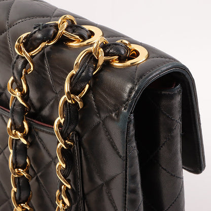 CHANEL Around 2000 Made Classic Flap Chain Bag Jumbo Black