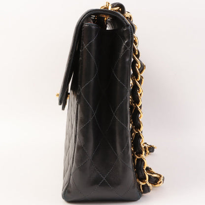 CHANEL Around 2000 Made Classic Flap Chain Bag Jumbo Black
