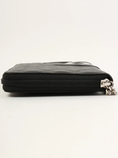 Chanel Around  Made Cambon Long Wallet Black
