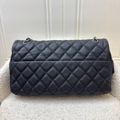 Chanel Easy Caviar Jumbo Flap in Black Caviar and SHW