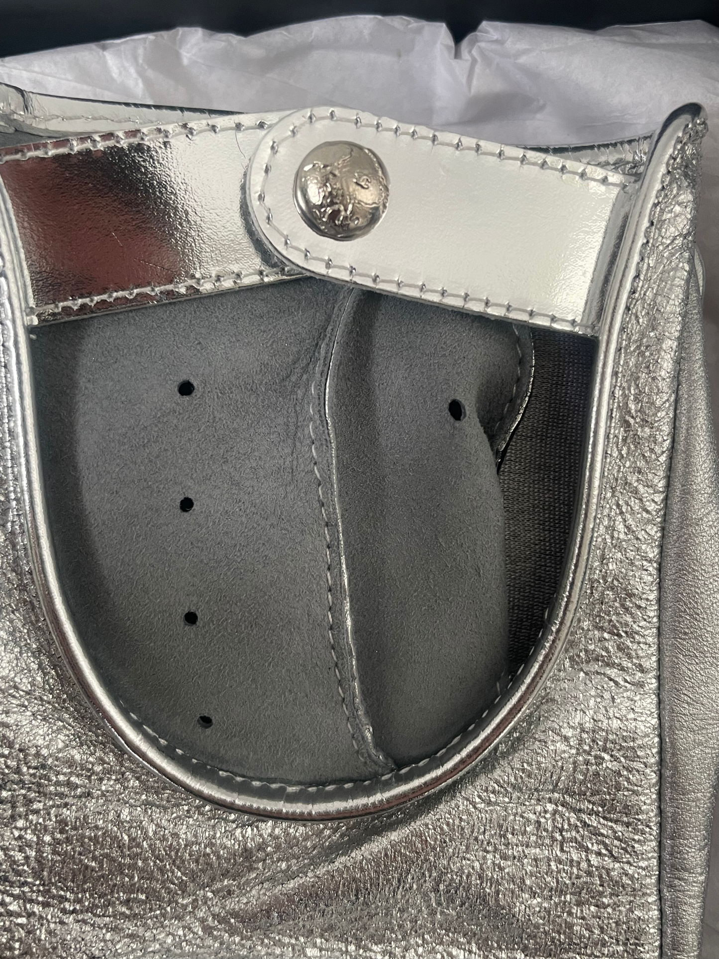 Metallic Lambskin Gloves