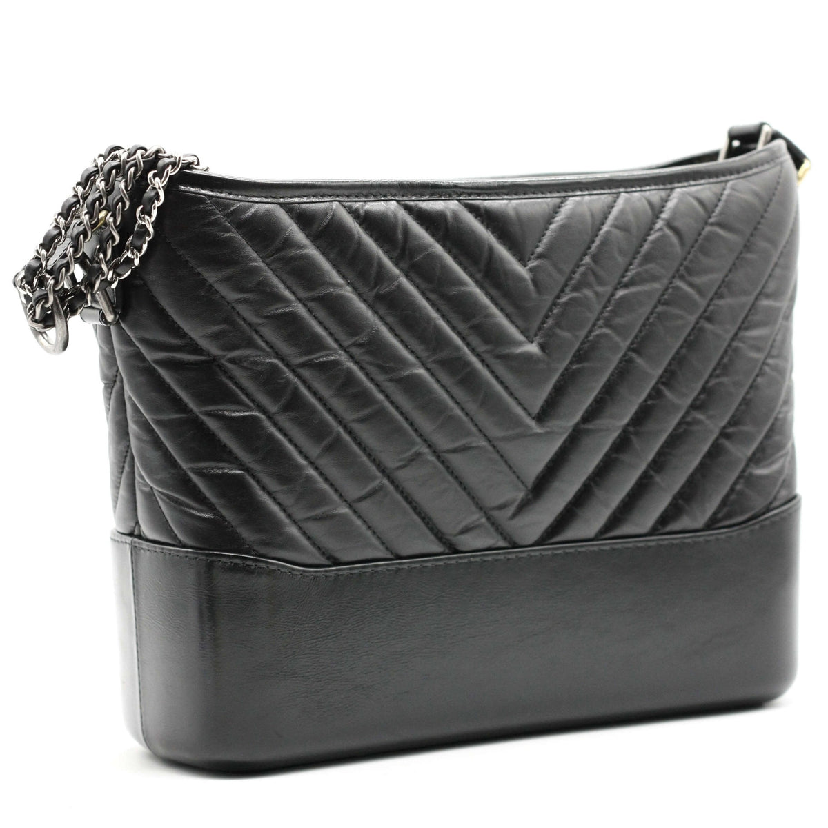 Gabrielle Chevron Medium Hobo Bag