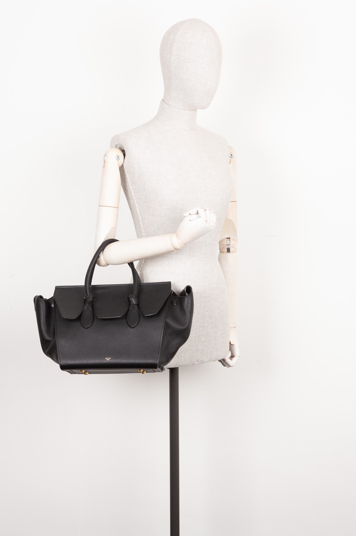 CÉLINE Tie Knot Tote Black