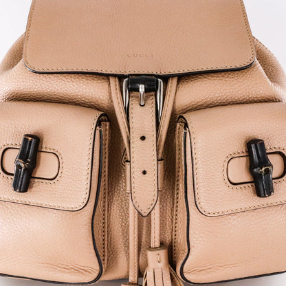 Gucci Vintage Tassel Backpack with Bamboo Handle