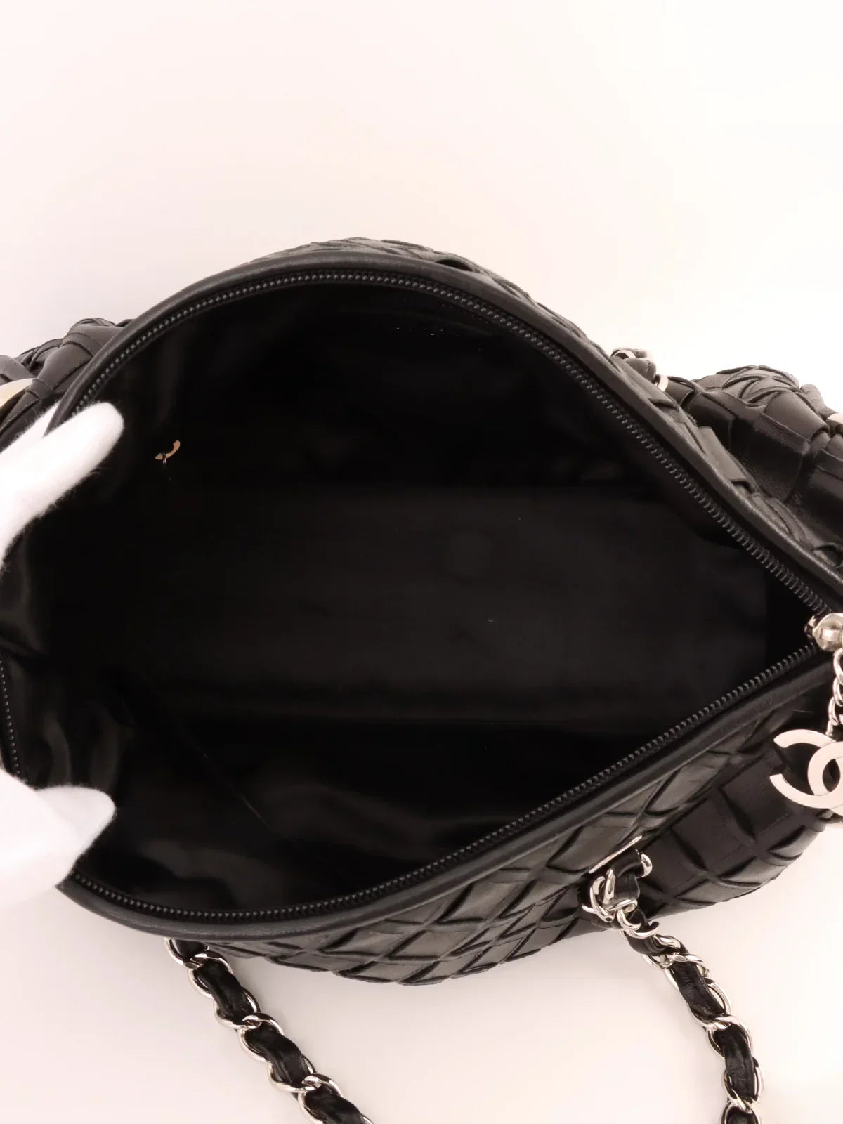 Chanel Around  Made Cc Mark Charm Chain Mini Boston Black