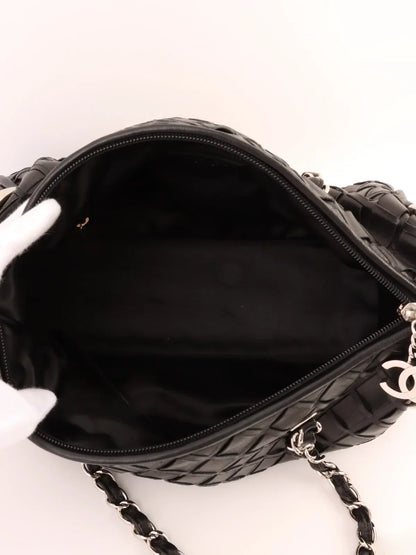 Chanel Around  Made Cc Mark Charm Chain Mini Boston Black