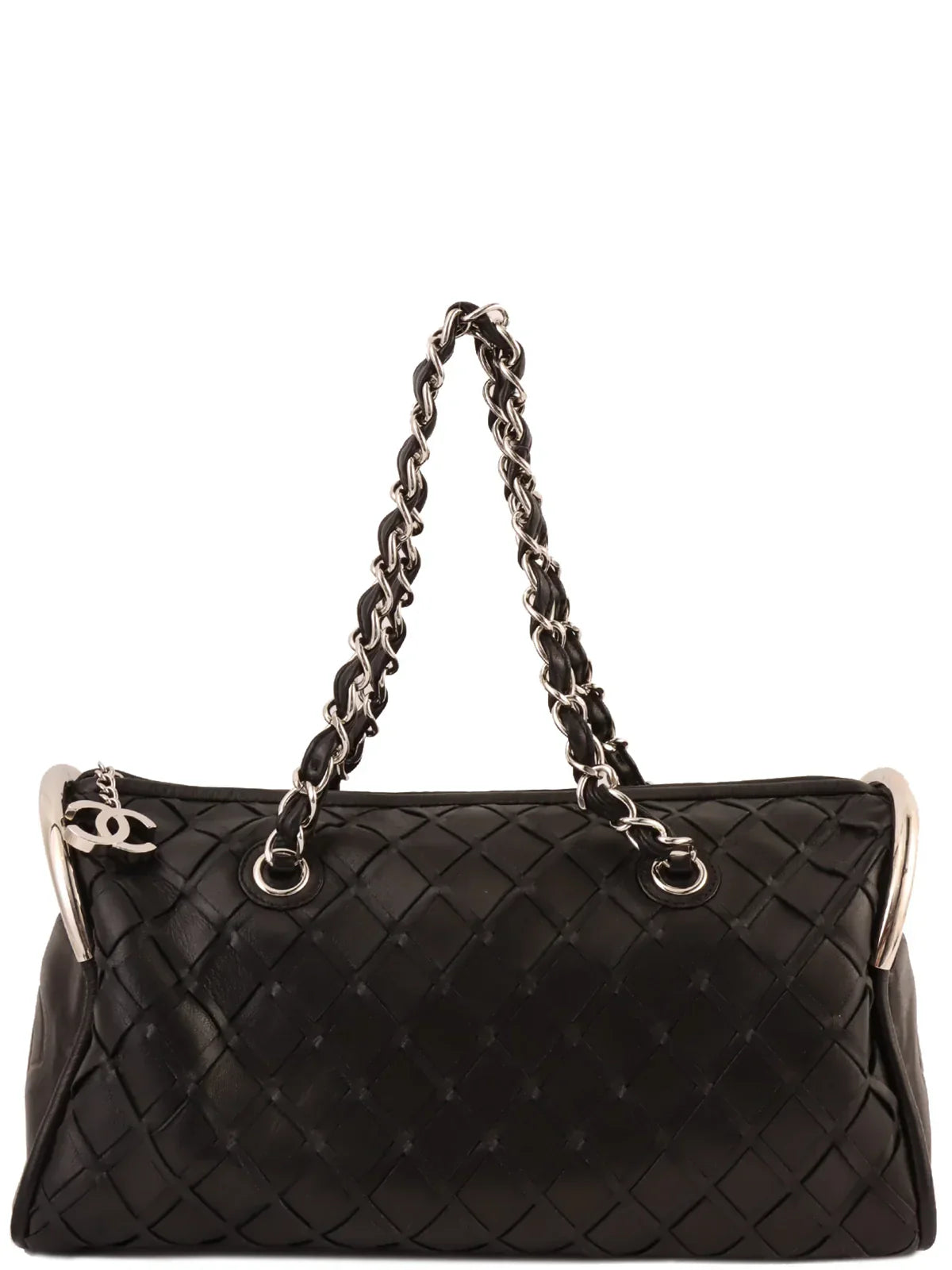 Chanel Around  Made Cc Mark Charm Chain Mini Boston Black