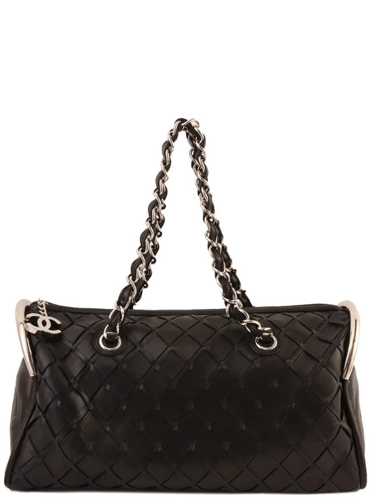 Chanel Around  Made Cc Mark Charm Chain Mini Boston Black