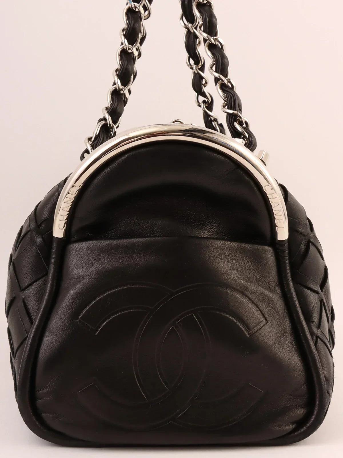 Chanel Around  Made Cc Mark Charm Chain Mini Boston Black