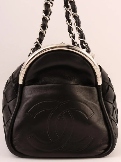 Chanel Around  Made Cc Mark Charm Chain Mini Boston Black