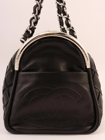 Chanel Around  Made Cc Mark Charm Chain Mini Boston Black