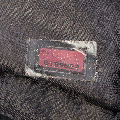 Chanel Around 2003 Made Chocolate Bar Logo Plate Top Handle Bag Black