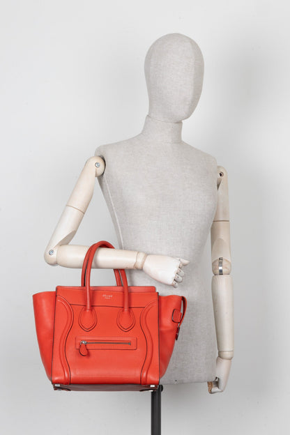 CÉLINE Micro Luggage Orange