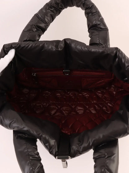 Chanel Around  Made Nyon Cc Cocoon Tote Bag Black