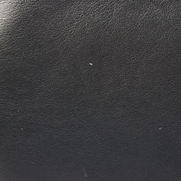 Chanel Around 2003 Made Chocolate Bar Logo Plate Top Handle Bag Black