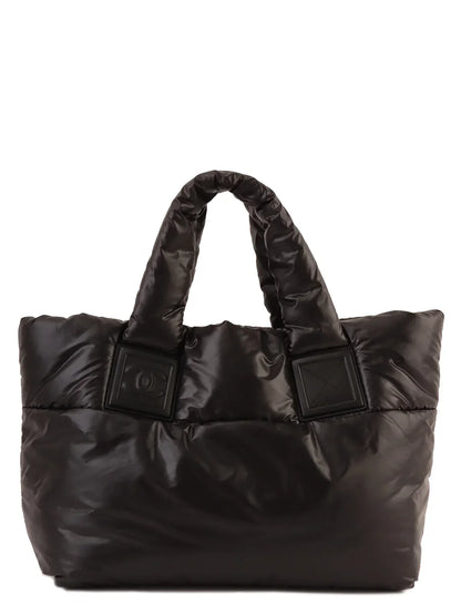 Chanel Around  Made Nyon Cc Cocoon Tote Bag Black