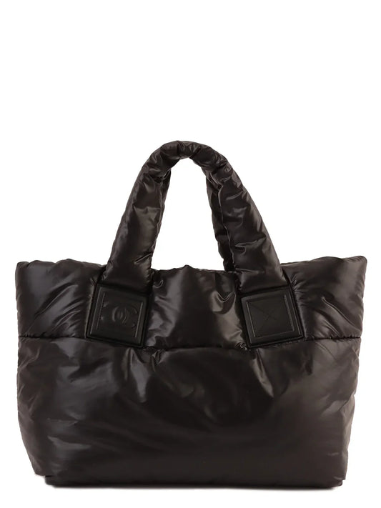 Chanel Around  Made Nyon Cc Cocoon Tote Bag Black
