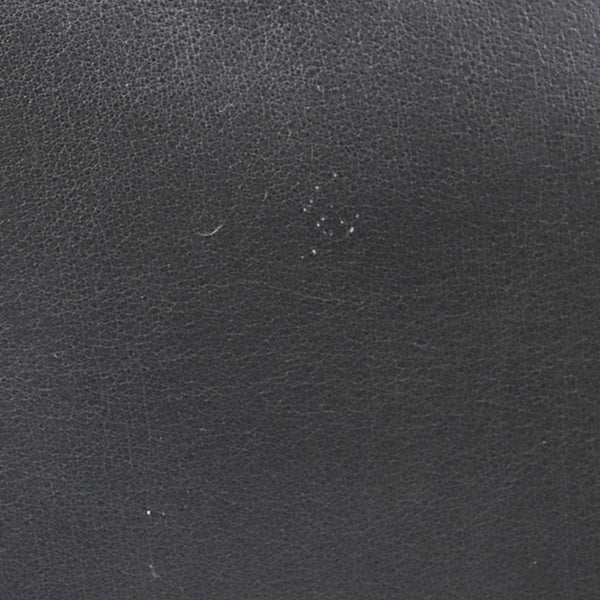 Chanel Around 2003 Made Chocolate Bar Logo Plate Top Handle Bag Black