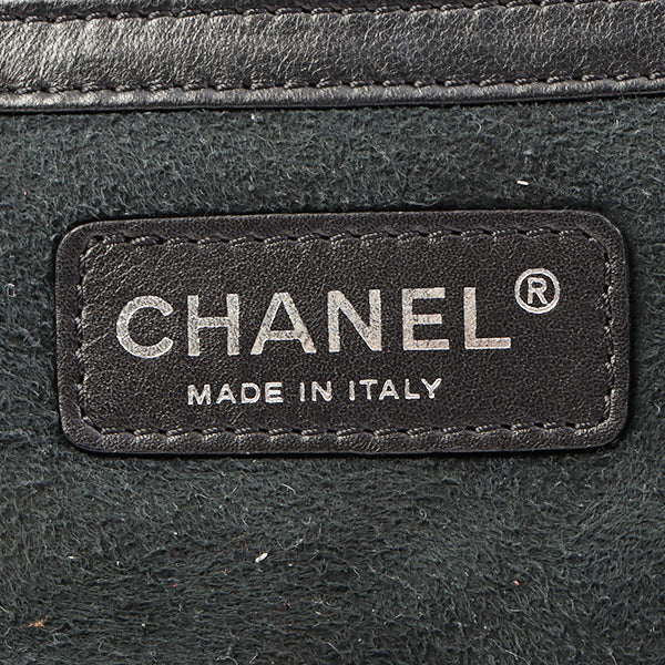 Chanel Around 2006 Made Mouton Cc Mark Stitch Shoulder Bag With Pouch Black