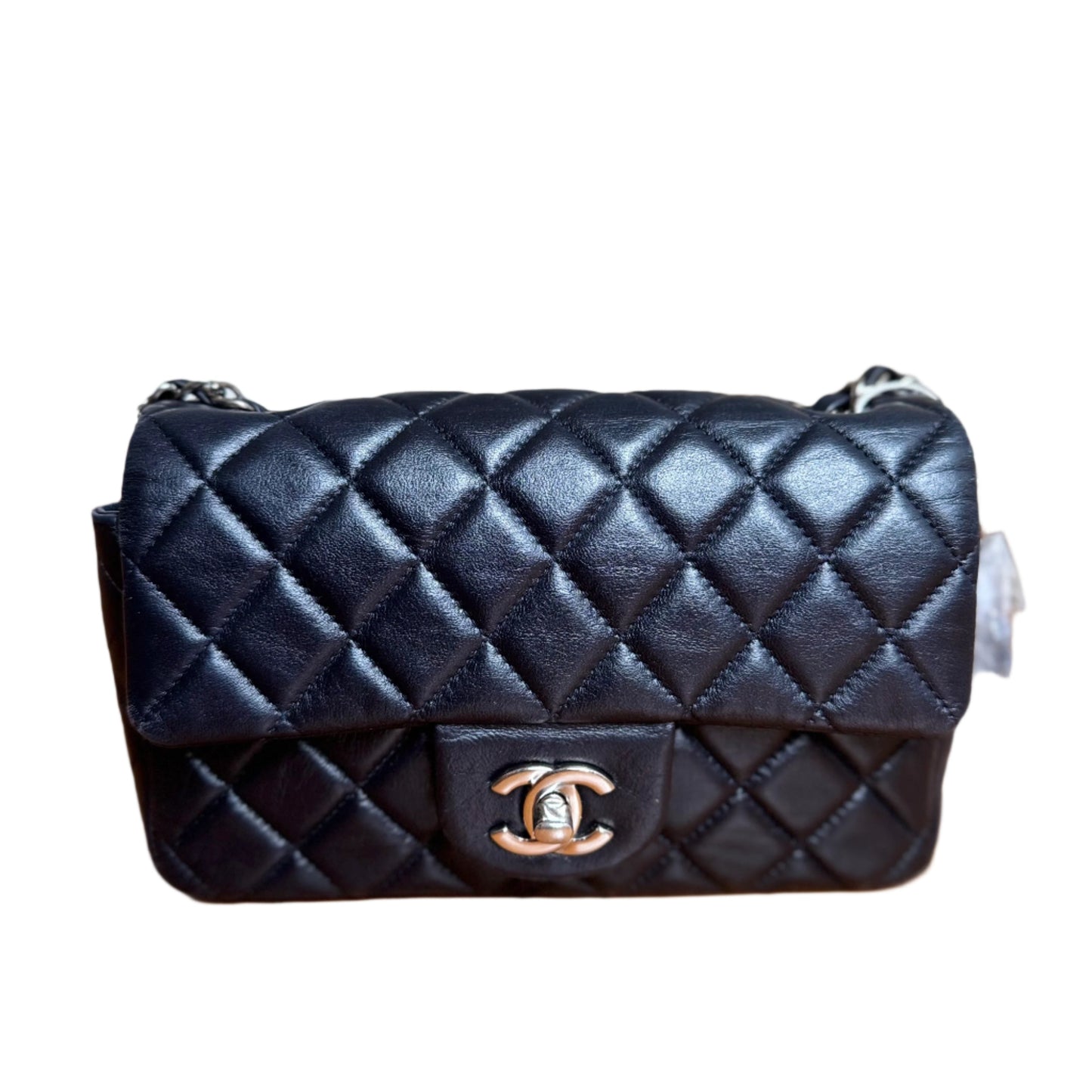 Chanel Classic Flap Rectangular Mini Midnight Navy Lambskin 2012