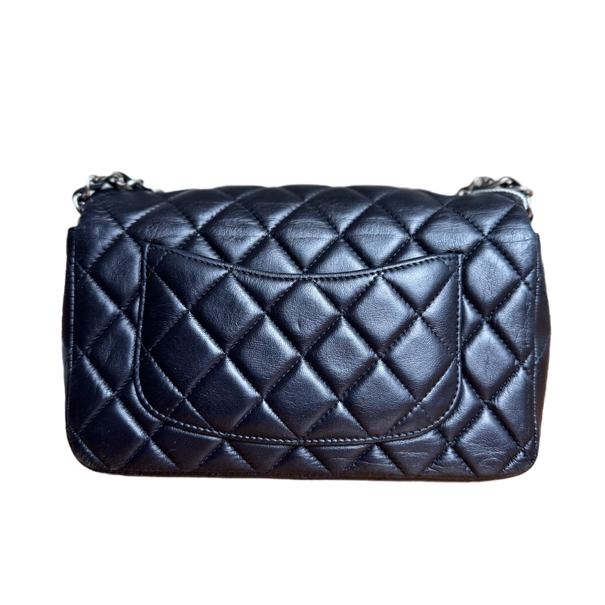 Chanel Classic Flap Rectangular Mini Midnight Navy Lambskin 2012