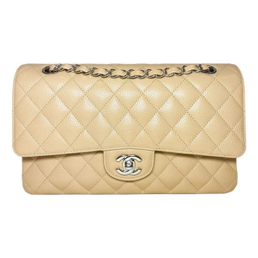 Chanel Beige Medium Classic Flap Bag
