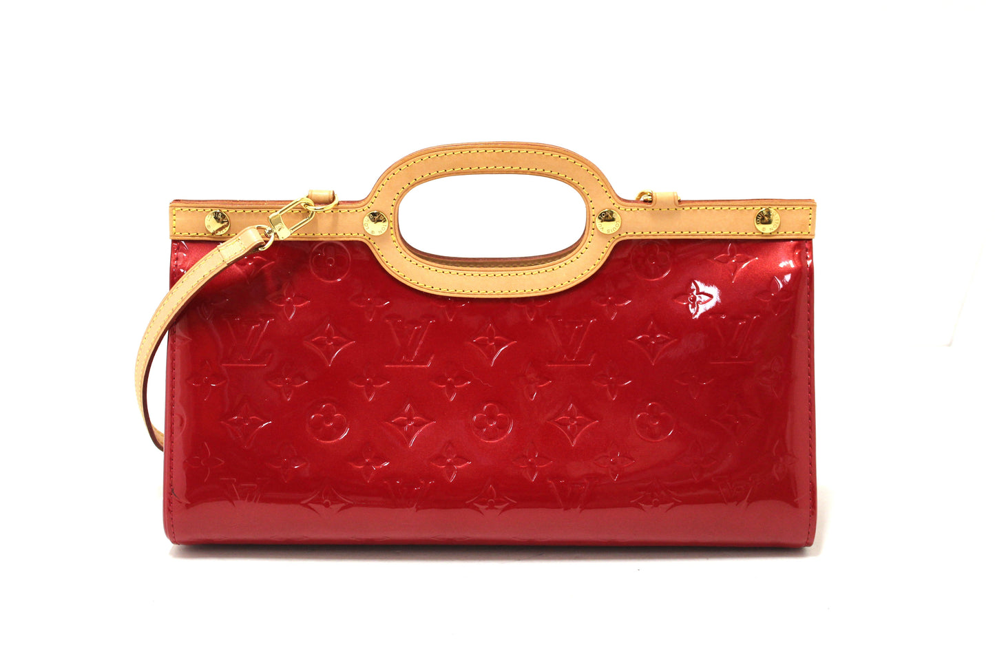 LOUIS VUITTON Louis Vuitton Red Monogram Vernis Leather Roxbury Drive | Italystation.com - Shop Now at italystation.com