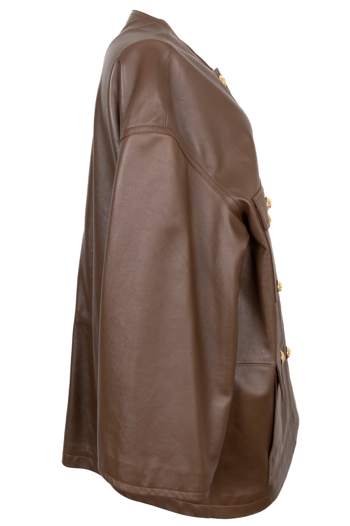 CELINE Jacket Leather Brown